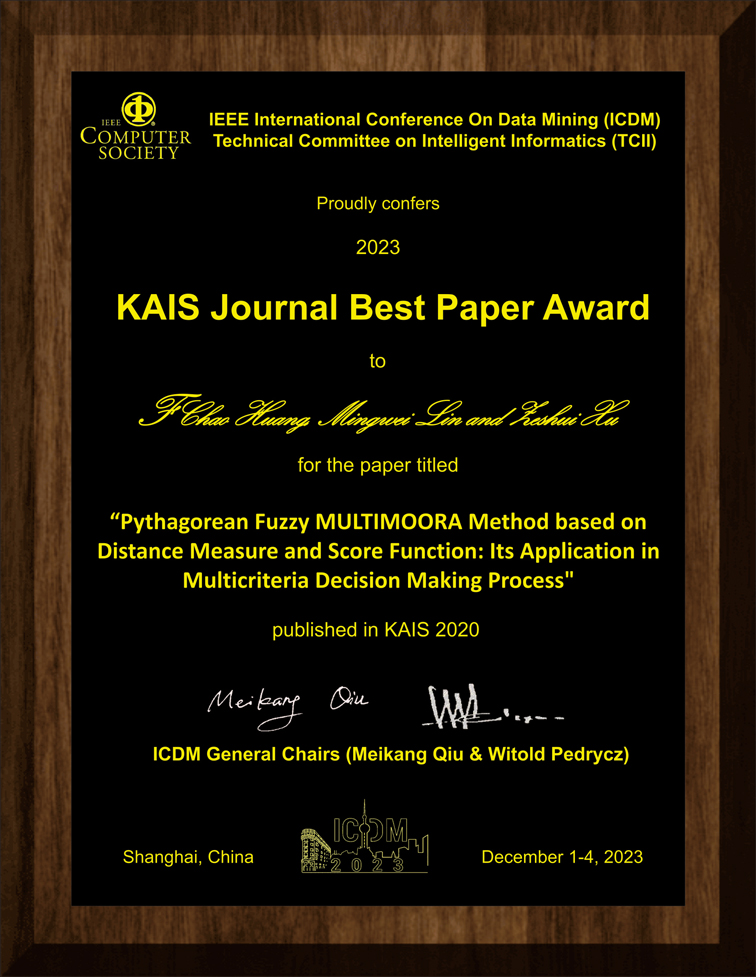 Awards for ICDM2023